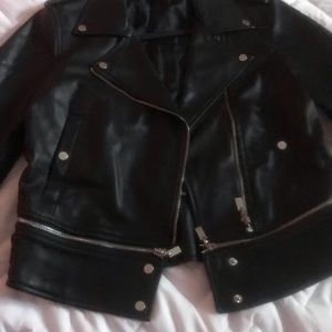 Zara women’s leather jacket